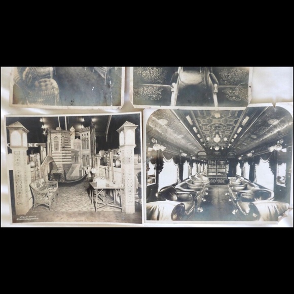 ANTIQUE PHOTOGRAPHS~NEW CENTRAL ATLANTIC PASSENGER LOCOMOTIVE TRAIN~LOT OF 4 - Picture 3 of 5